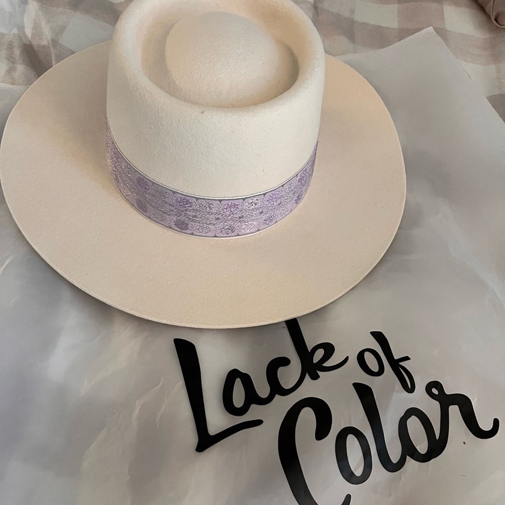 Lack Of Color Beige Wide-Brim Hat